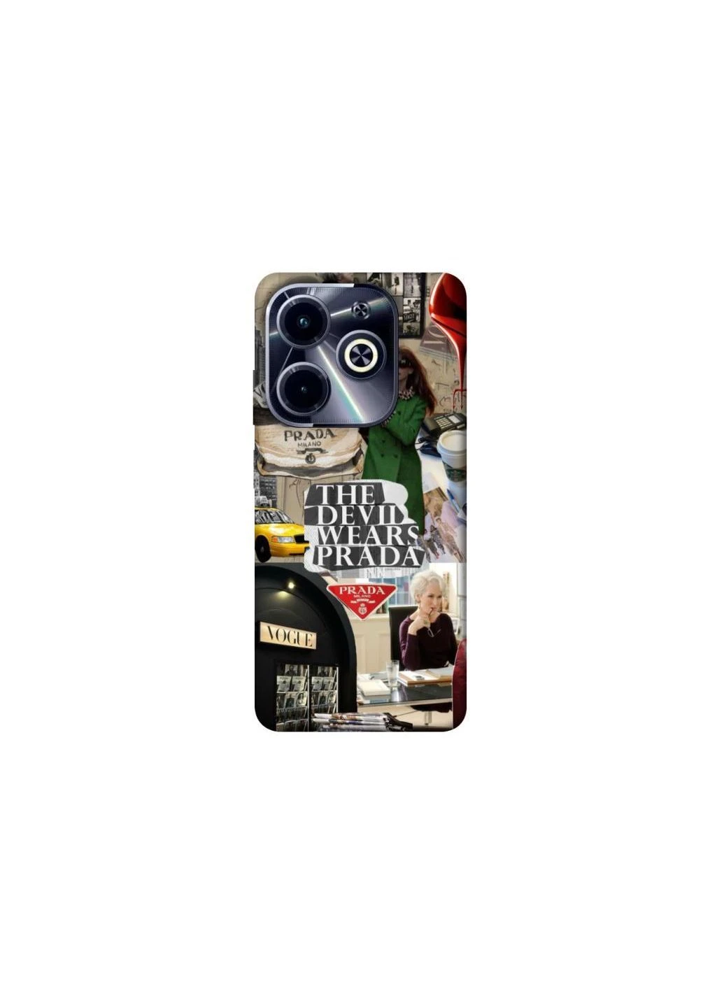 Чехол на Infinix Hot 40i Fashion collage ver.14 Frontalka (393235267)