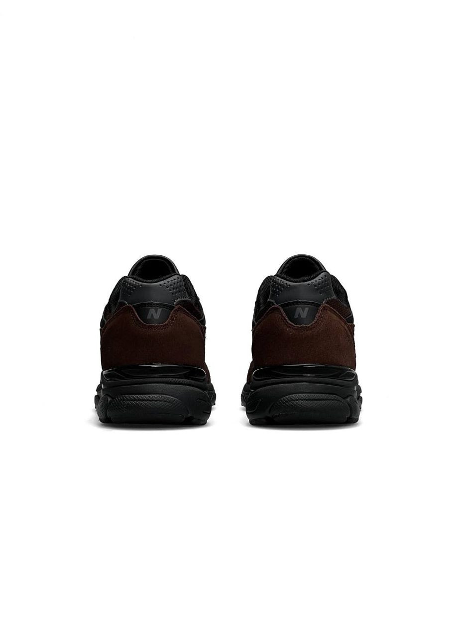 Коричневые демисезонные кроссовки мужские, вьетнам New Balance 990 Brown Black