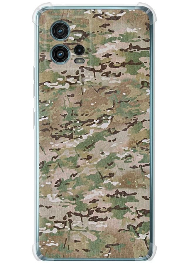 Силіконовий протиударний с посиленими кутами чохол 'Камуфляж v5' для Endorphone Motorola G72 (342124031)
