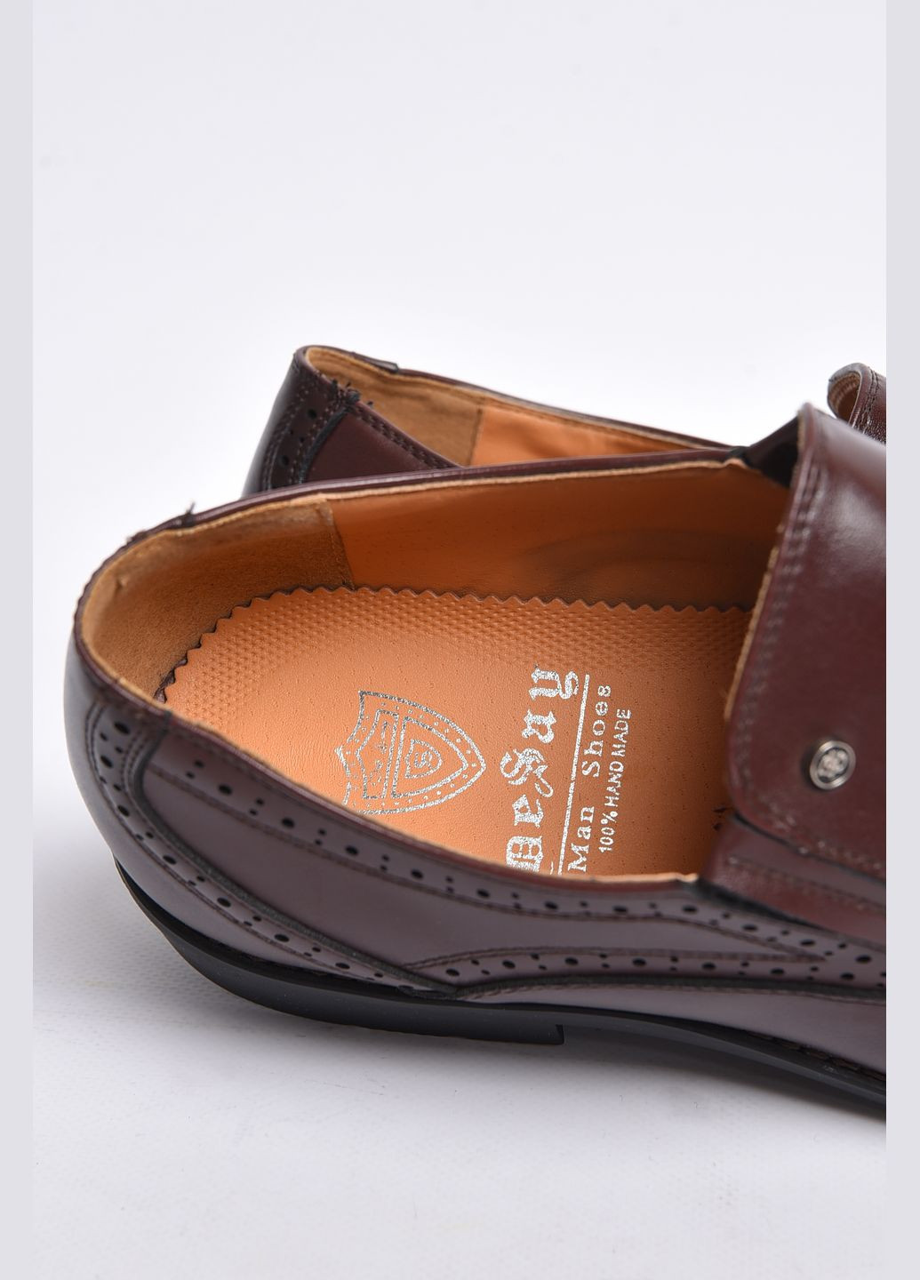 Туфлі чоловічі коричневого кольору Let's Shop (289456971)