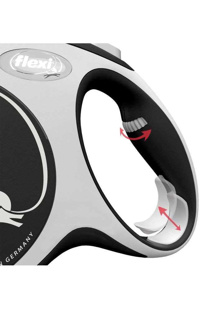 Поводок-рулетка для собак New Comfort черная лента размер L 8 м/ 50 кг Flexi (372377917)