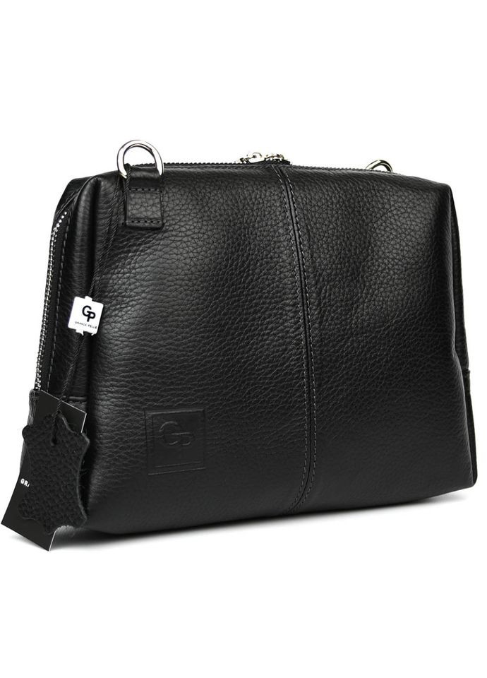 Сумка жіноча через плече 702710 чорна Grande Pelle (337165467)