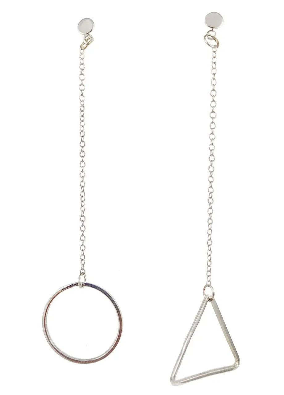 Срібні сережки "Геометрія" EP889 Shatlen Сережки (362947403)