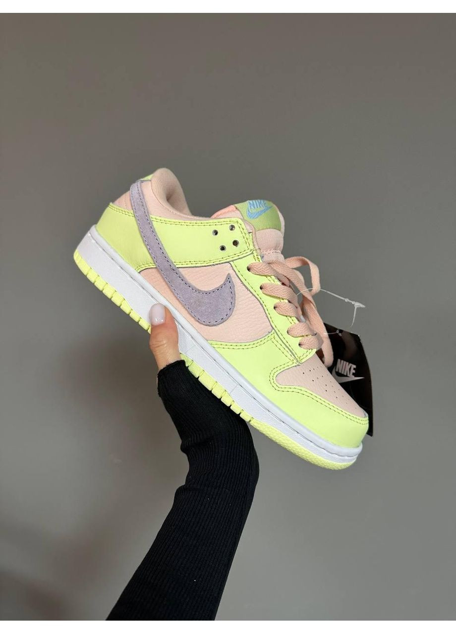 Жовті Осінні кросівки чоловічі nike sb dunk low lime peach найк сб данк No Brand