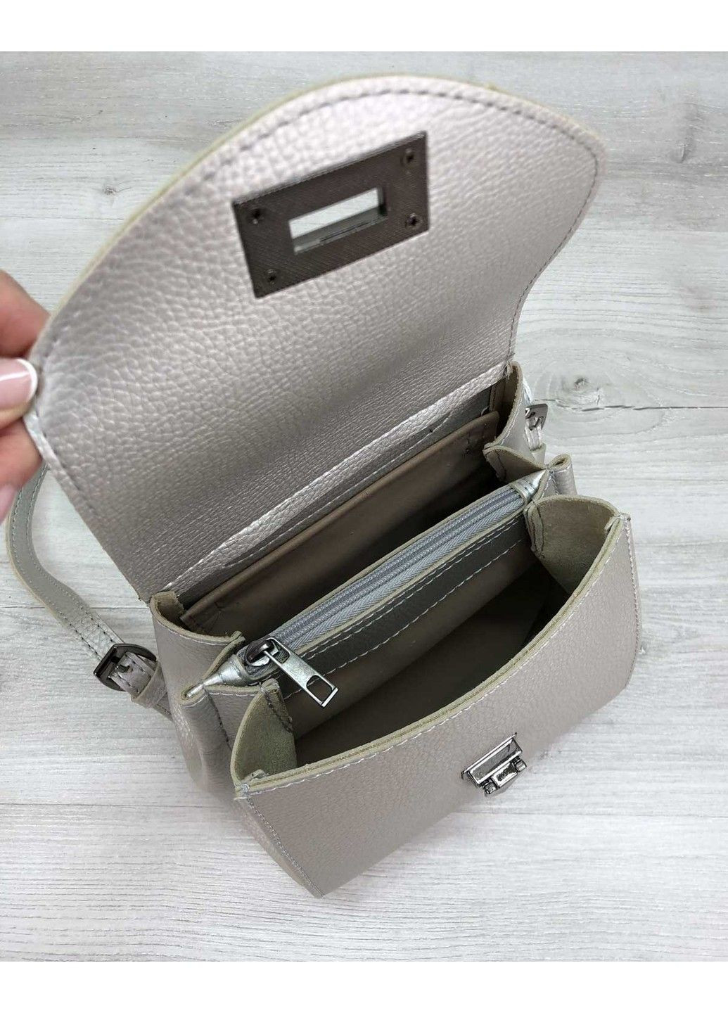 Сумка рюкзак женский «Chris» серебро WeLassie (315688906)