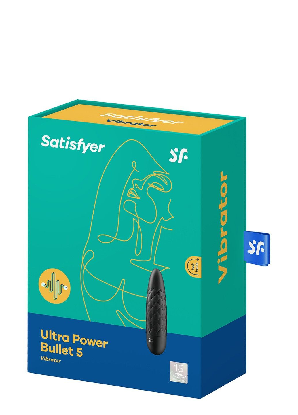 T360192 вібропуля з глибокою вібрацією Ultra Power Bullet 5 Black Satisfyer (315497793)