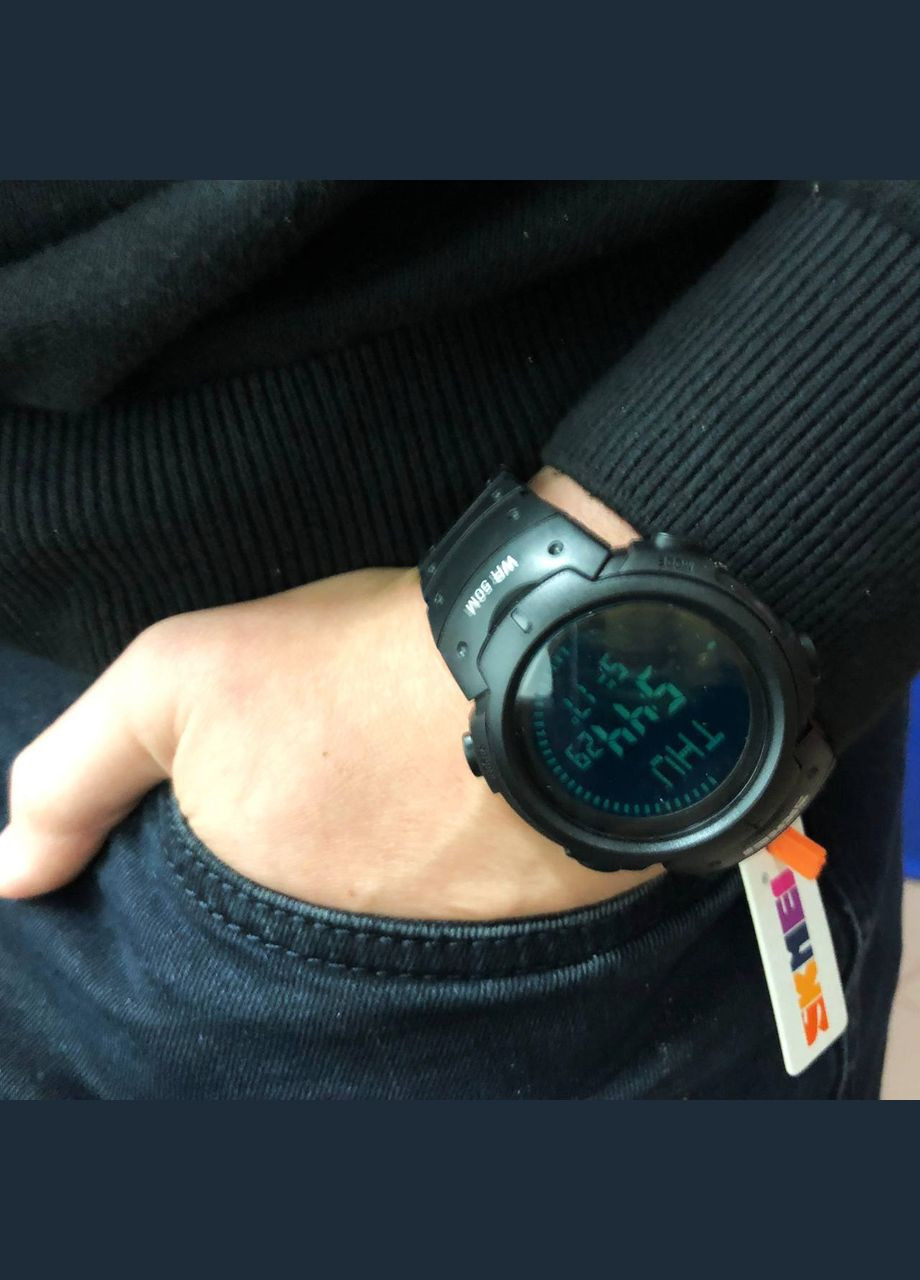 Годинник наручний чоловічий 1231BK, брендовий чоловічий годинник, модний чоловічий годинник. Колір: чорний Skmei (364665989)