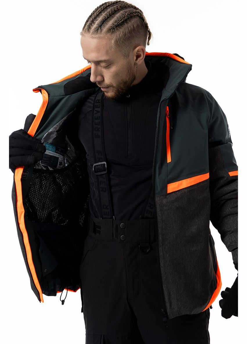 Гірськолижна куртка чоловіча AF 21635 хакі Freever (278634197)