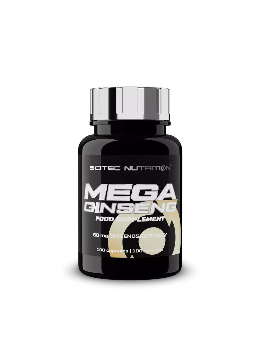 Естественная добавка Mega Ginseng, 100 капсул Scitec Nutrition (350352293)