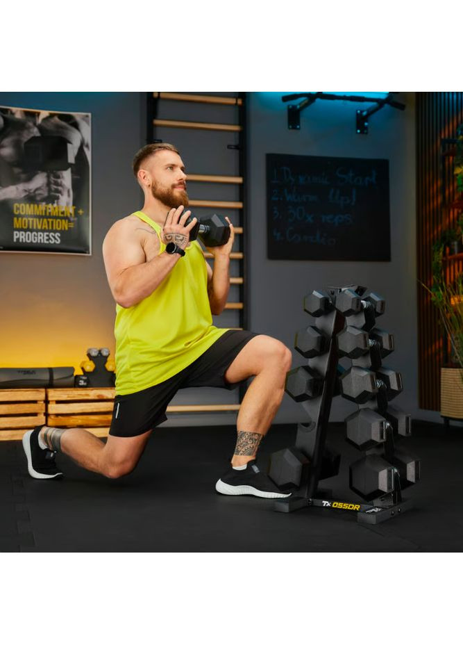 Стойка-пирамида для хранения 5 пар гантелей TX-055DR TREX Sport (360801976)