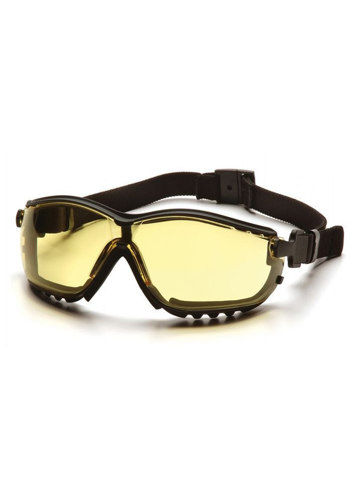 Очки защитные с уплотнителем V2G+RX (amber) Anti-Fog, желтые очки с диоптрийной вставкой в комплекте Pyramex (322860114)