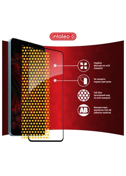 Скло захисне (1283126583926) Intaleo Full Glue Xiaomi Redmi Note 13 Pro 5G Black (366664377)