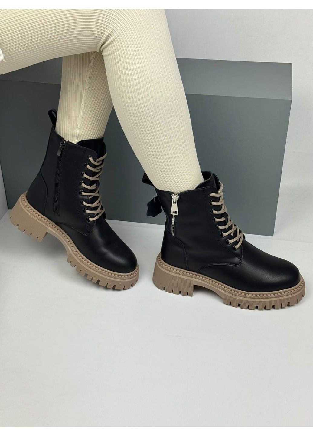 525 Черевики Зимові чорні шкіряні Hengji (372384836)