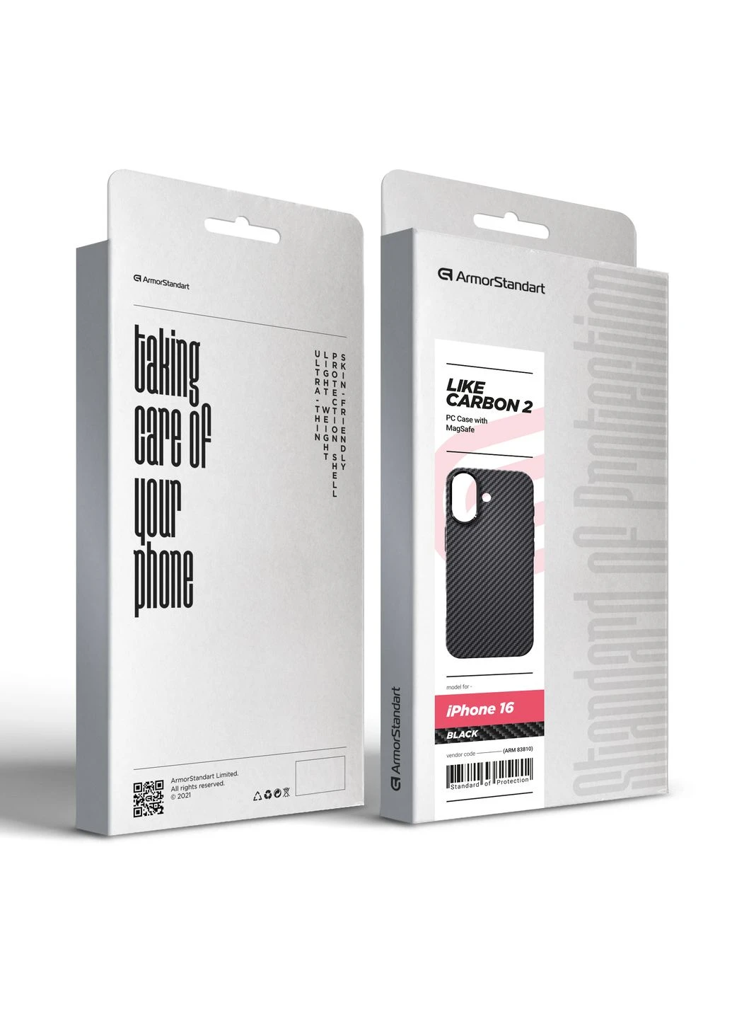 Чехол LikeCarbon2 MagCase для Apple iPhone 16 Black (ARM83810) ArmorStandart (343048247)
