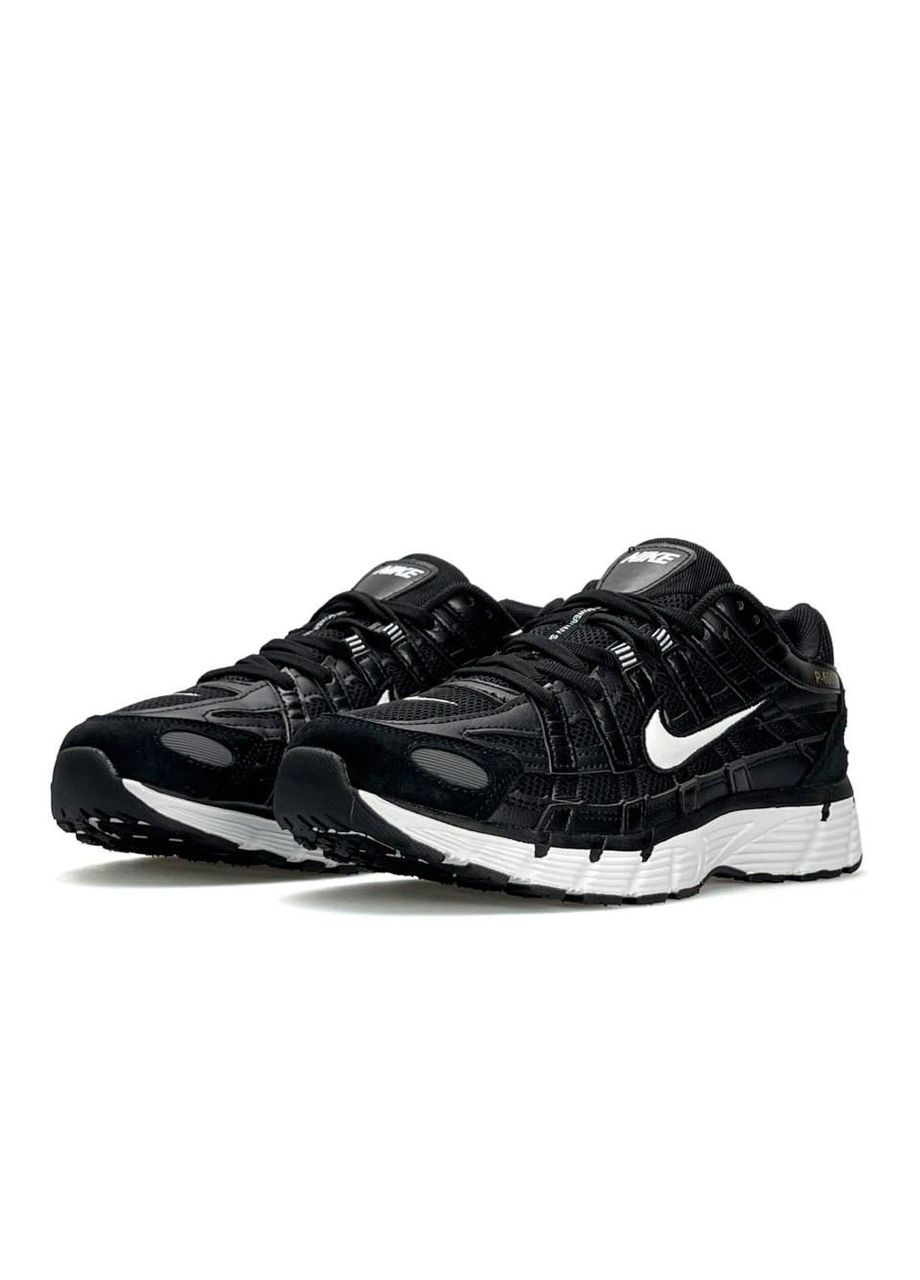 Черные демисезонные кроссовки мужские nike No Brand P-6000 S Reflective Black White