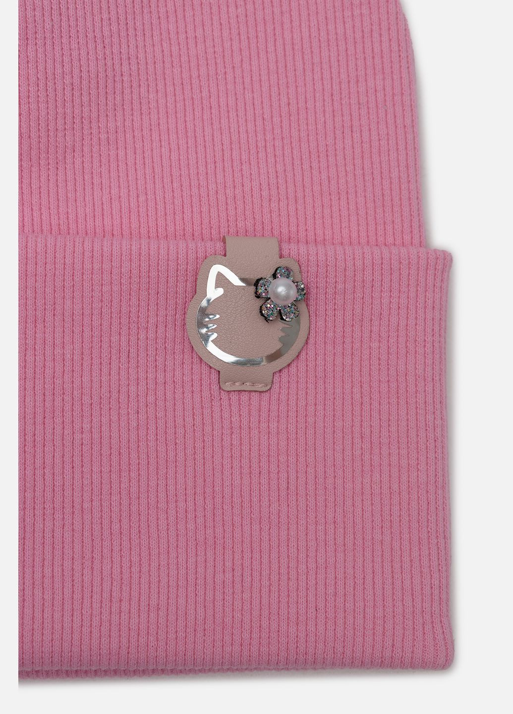 Шапка для девочки цвет розовый ЦБ-00243855 Yuki (280925098)