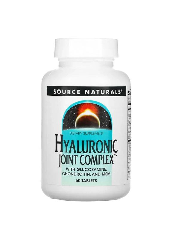 Гіалуроновий комплекс для суглобів Hyaluronic Joint Complex 60 таблеток Source Naturals (361118490)