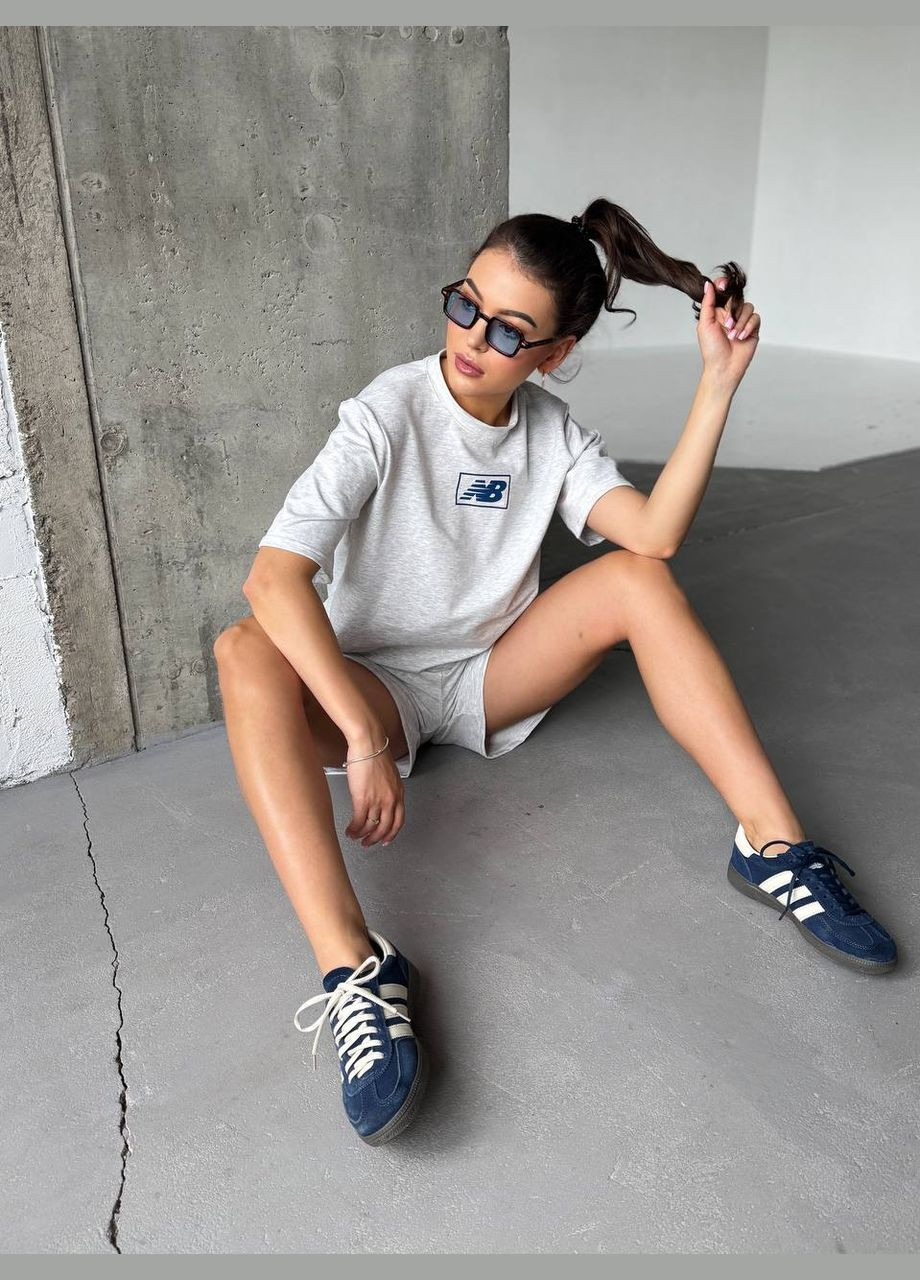 Женский спортивный костюм свободного кроя футболка и шорты. MonCher (333932288)