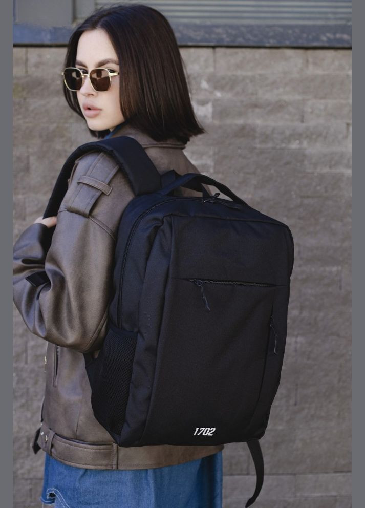 Рюкзак чорний techno usb reflective black Without (326805315)