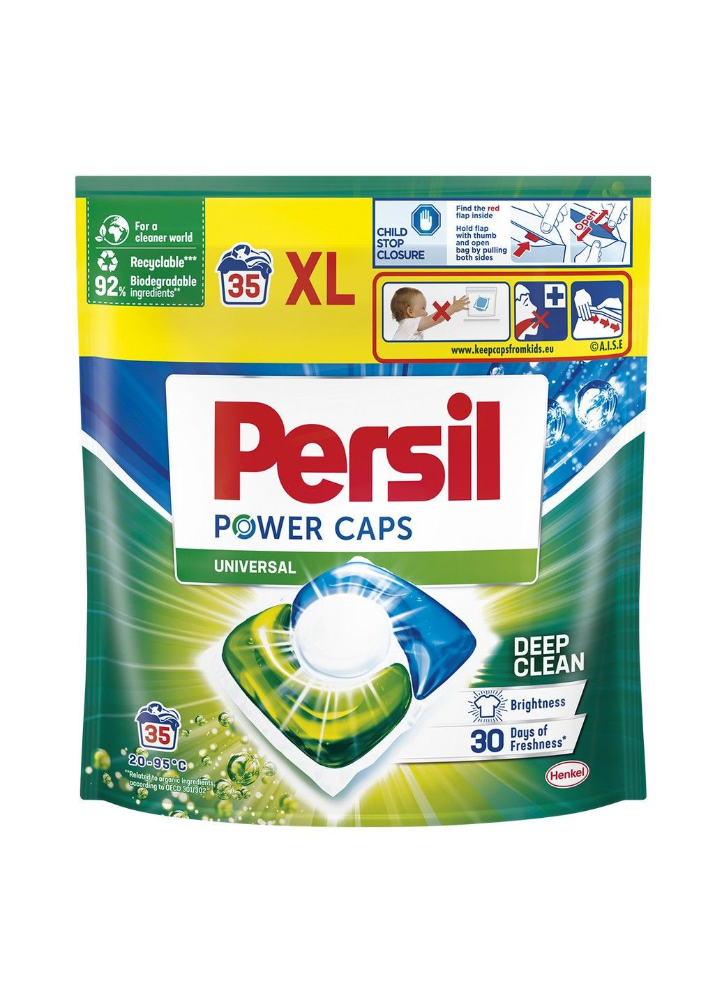Капсули для прання Power Caps Universal Deep Clean 35 шт Persil (293343755)