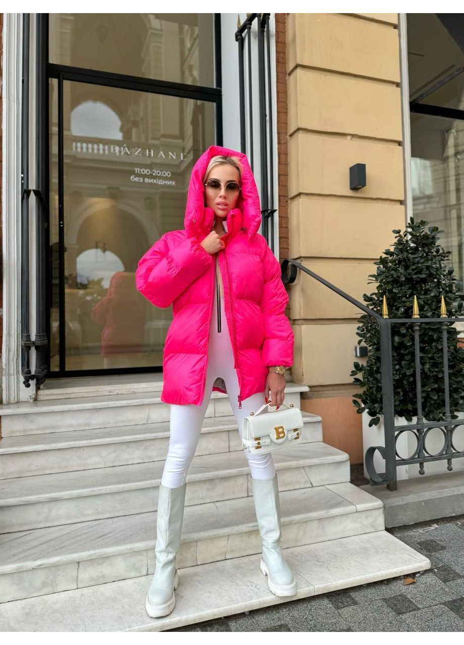 Малиновий зимній Пуховик Vakko