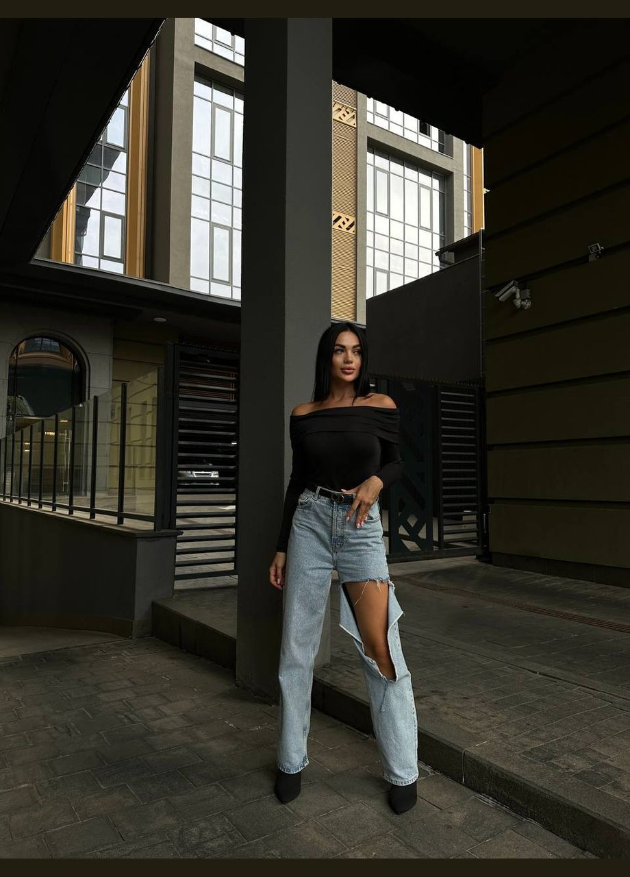 Жіночий стильний лонгслів No Brand (304772886)