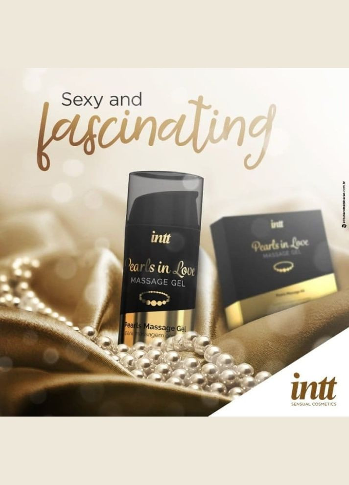 Набір для інтимного масажу Pearls in Love, 15 мл, з гелем та намистами Intt (333986588)