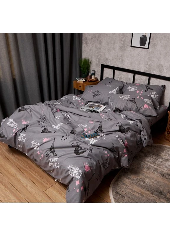 Пододеяльник Бязь Gold Люкс King Size 220 x 240 см (MS-870001114) Moon&Star Paris Moments (357208466)
