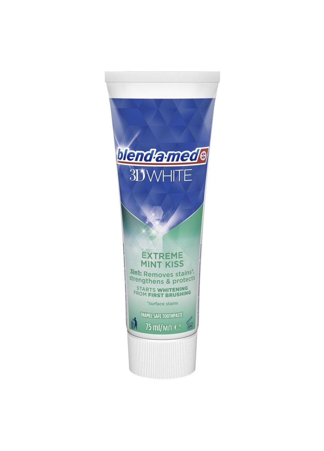 Зубна паста 3D White М'ятний поцілунок 75 мл Blend-a-Med (304558972)