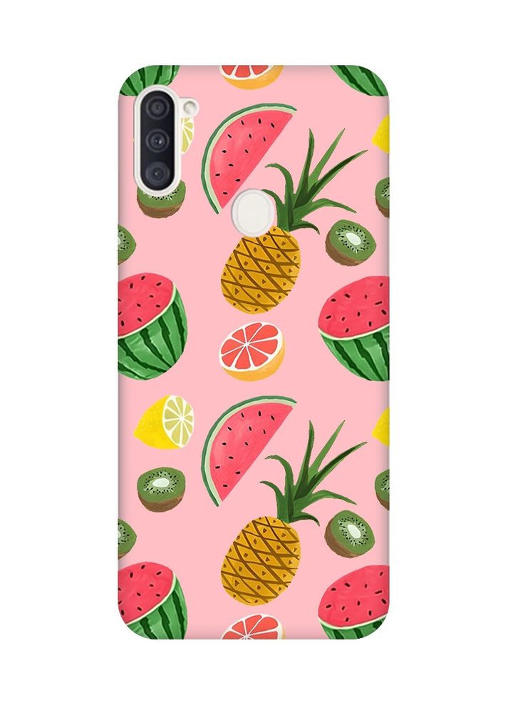 Матовый чехол на Samsung Galaxy A11:: Фруктовый микс (принт 347) Creative (360703579)
