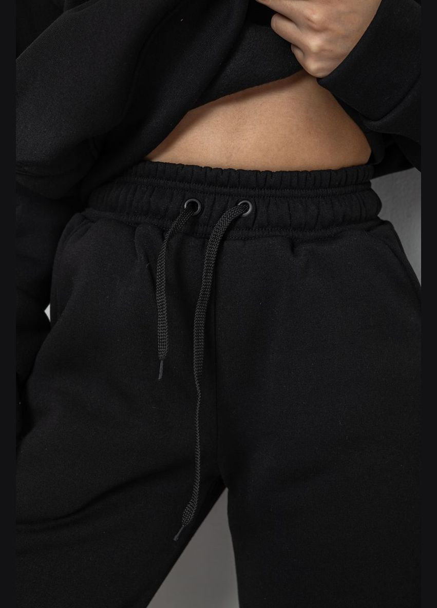 Спортивный костюм женский на флисе черный размер M (sku_241R2001-2) Ager (316319384)