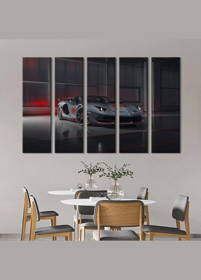 Картина на холсте Роскошный серый Lamborghini 87x50 см (1263-51) KilArt (380032238)