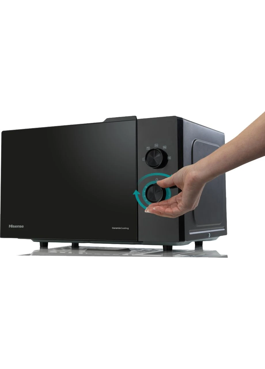 Микроволновая печь 23 л 800 Вт Черная Керамика Hisense