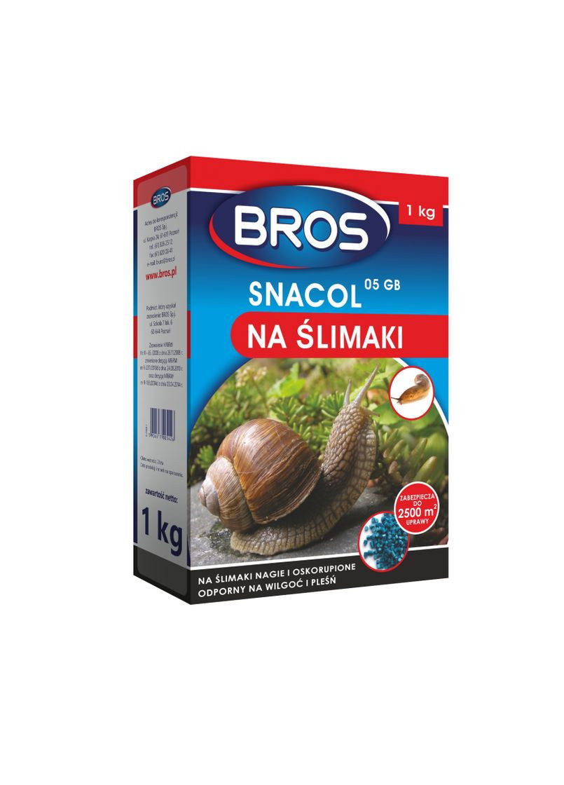 Засіб від слимаків Snacol 5Gb 1кг Польща Bros (371875458)