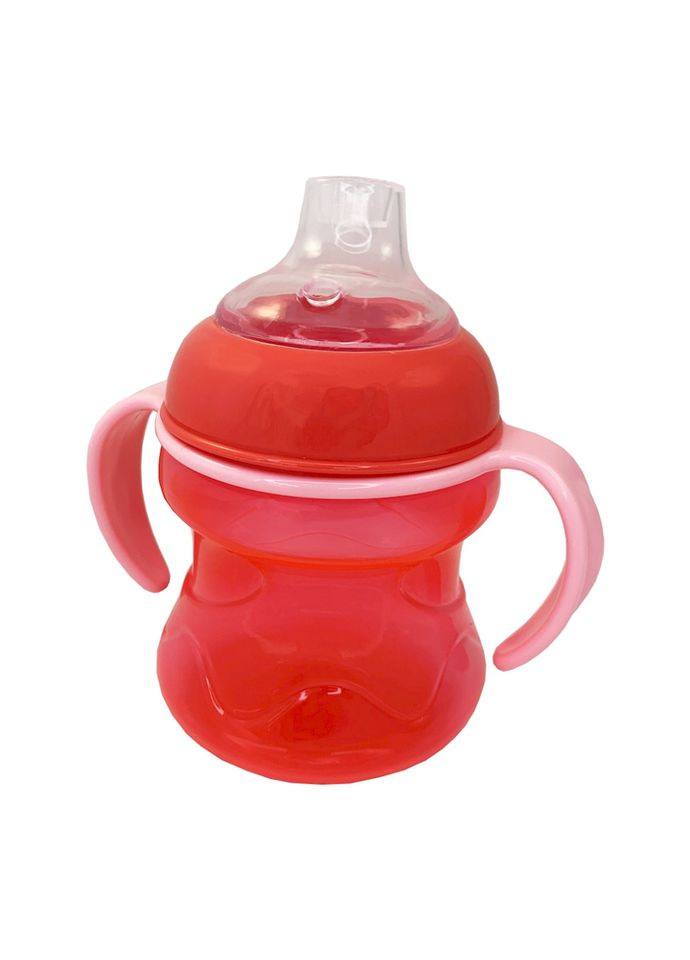 Поїльник з силіконовим носиком MGZ 0304(Pink) 200 мл Megazayka (364543448)