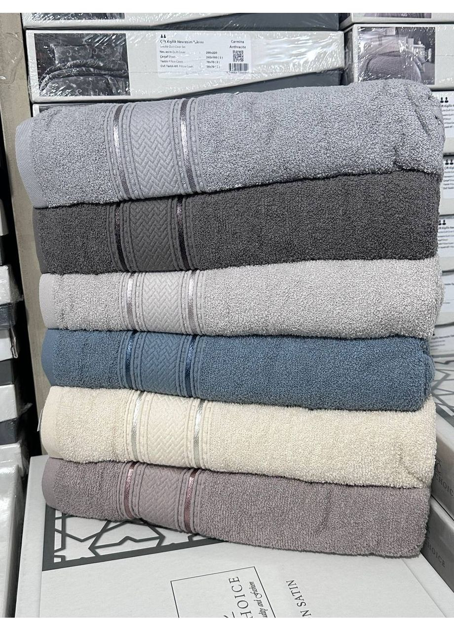 Полотенца банные 6 штук Vishnya комбинированный