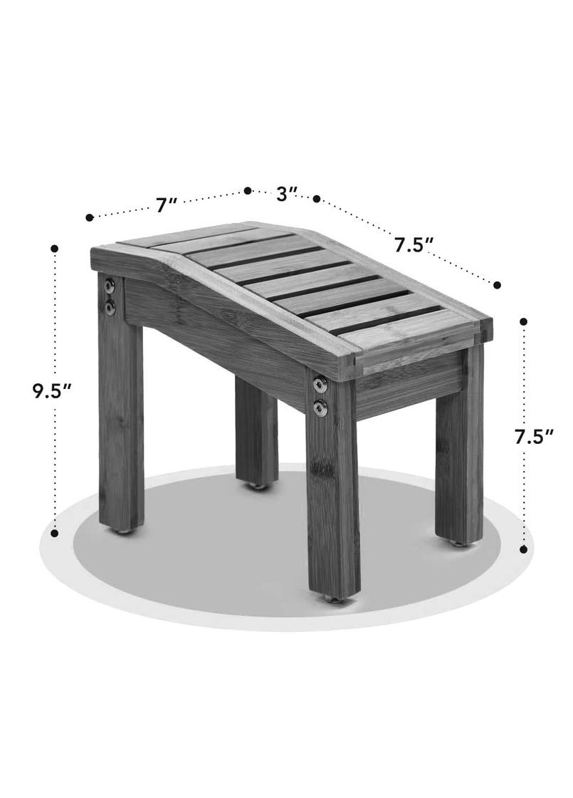 Стілець для ванної з дерева Лаполь кориця (ТВН-002033) No Brand (329744829)