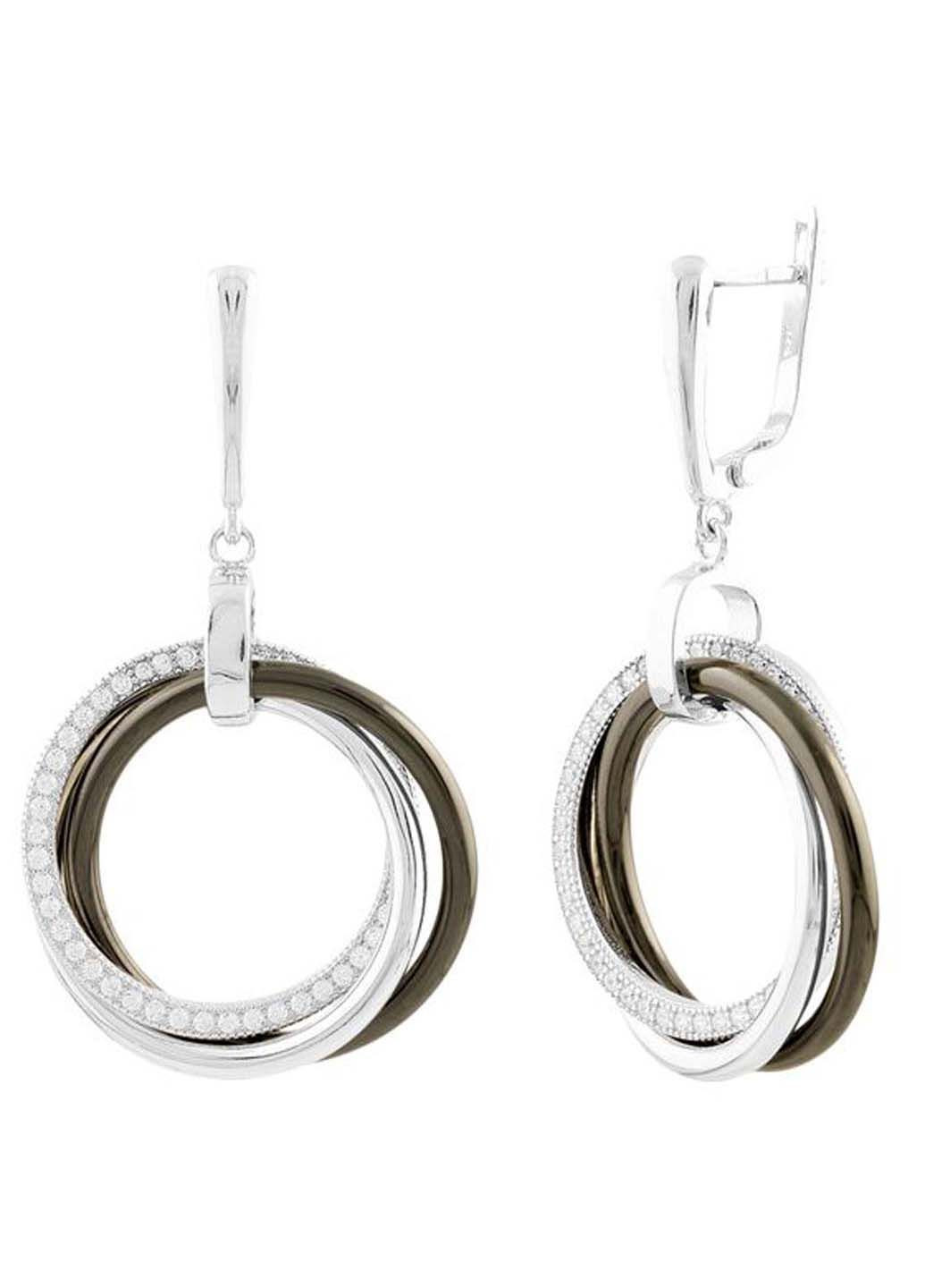 Срібні сережки з керамікою (1524169) Silver Breeze (317355094)