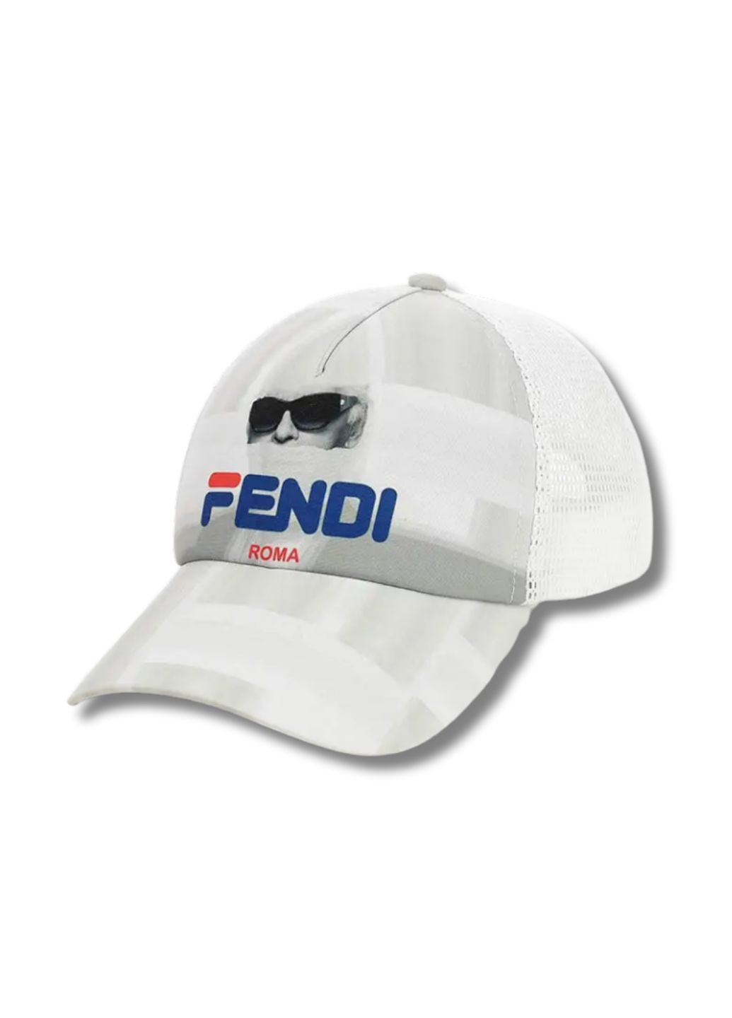 Летняя кепка с сеткой Fendi / Фенди No Brand Кепка із сіткою та принтом (334673779)