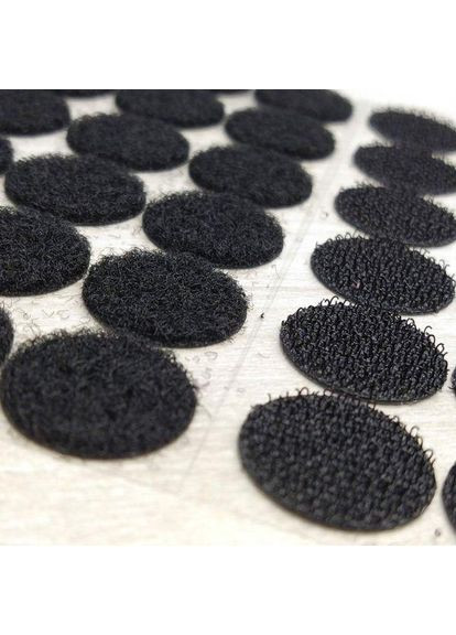 Липучка-кружки застібки 25 пар самоклеючі 20мм, чорний Plus-plus (354798021)