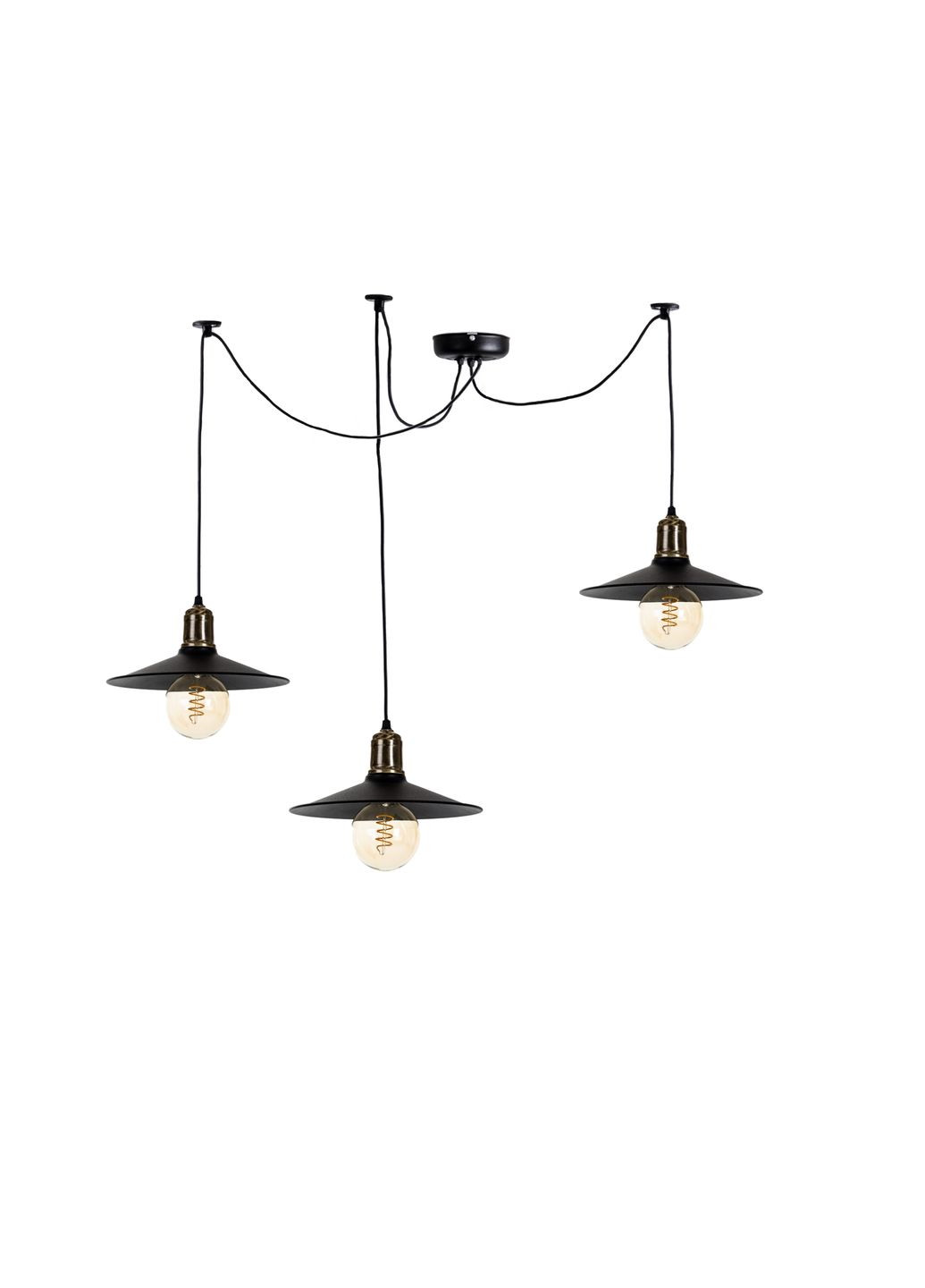 Люстра паук (подвесной светильник) Chicago P260 Spider-3 Black Atmolight (370243449)