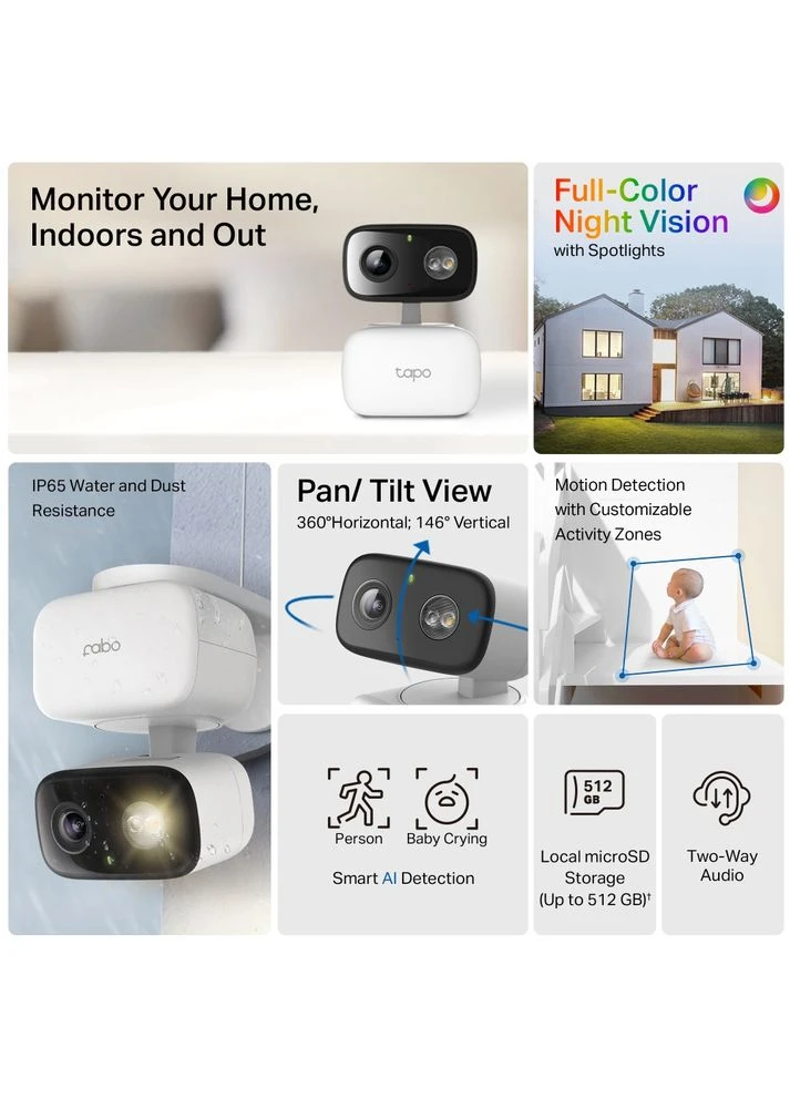 IP-Камера Tapo C206 FHD N300 microSD motion detection. зовнішня/внутрішня, AI (649188) TP-Link (383395675)