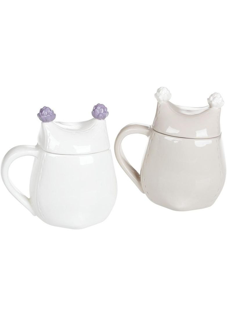 Кружка Owl Family 400мл керамічна з кришкою для чаю та кави сова для затишної кухні Bona (368979756)