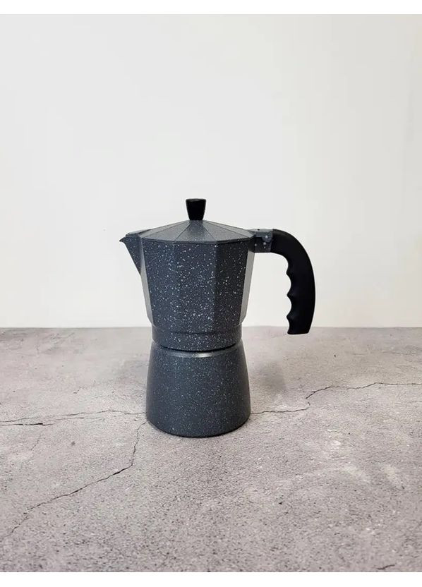 Гейзерная кофеварка Lugano GU-1002-3 150 мл 3 чашки серая Gusto (361398892)