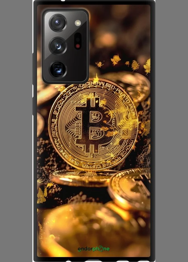 Чехол на Samsung Galaxy Note 20 Ultra Золотая лихорадка биткойна "6089b-2051-70447" Endorphone (333033888)