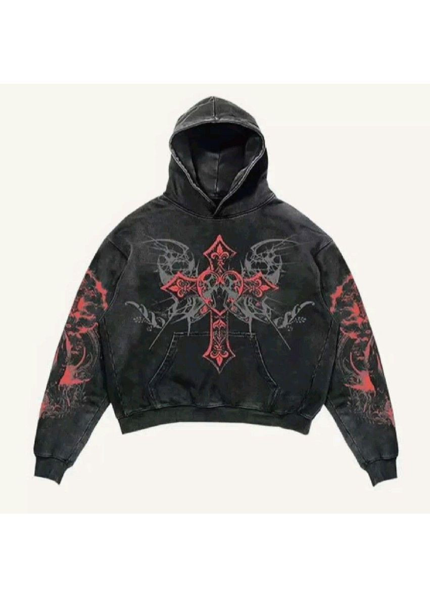 Худі, сіра толстовка для підлітка хлопчика 2765722902 розмір см Thrasher (365756622)