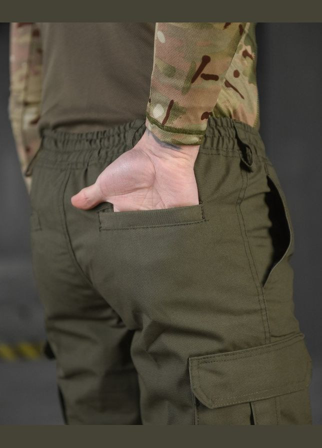 Тактические мужские штаны джоггеры олива No Brand (317369235)