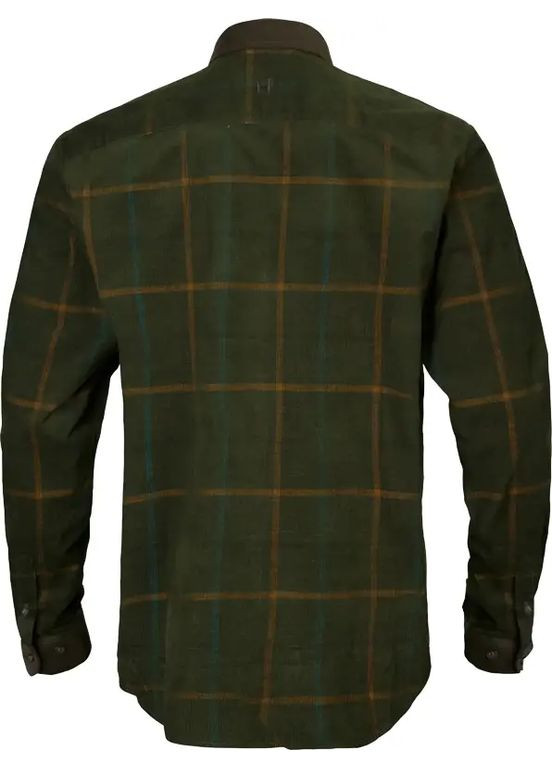 Оливкова сорочка harkila kaldfjord corduroy check shirt willow green No Brand