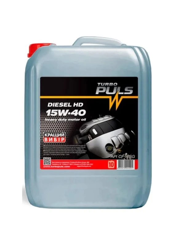 Моторное масло DIESEL HD 15W-40 API CF-4/SG 9л (4820070244991) Turbo Puls (399032067)