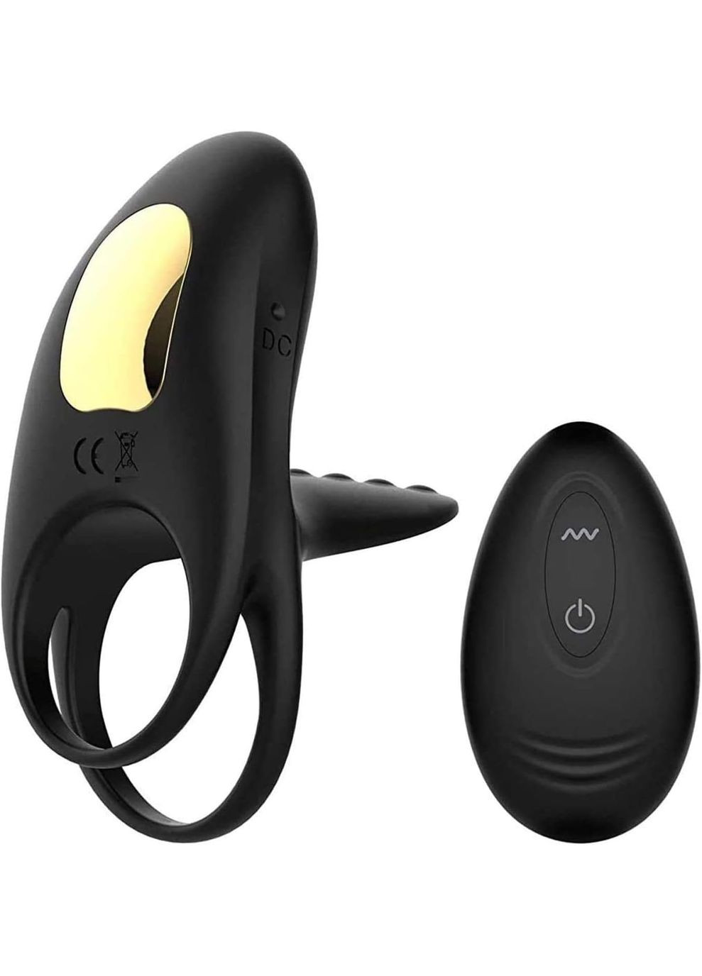 Вибрационное двойное кольцо на яички, 100% водонепроницаемый, Кольцо для удовольствия NIS PE Unbranded (315786414)